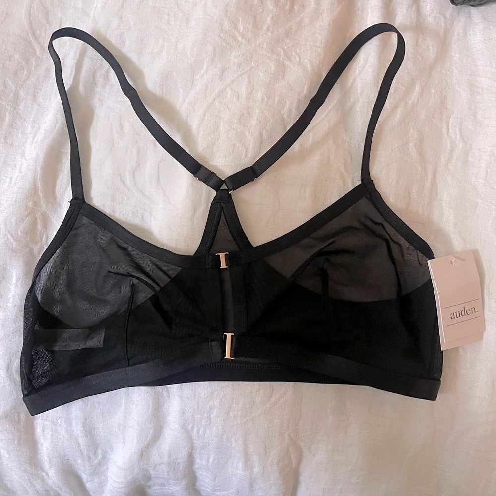 Sheer black bralette